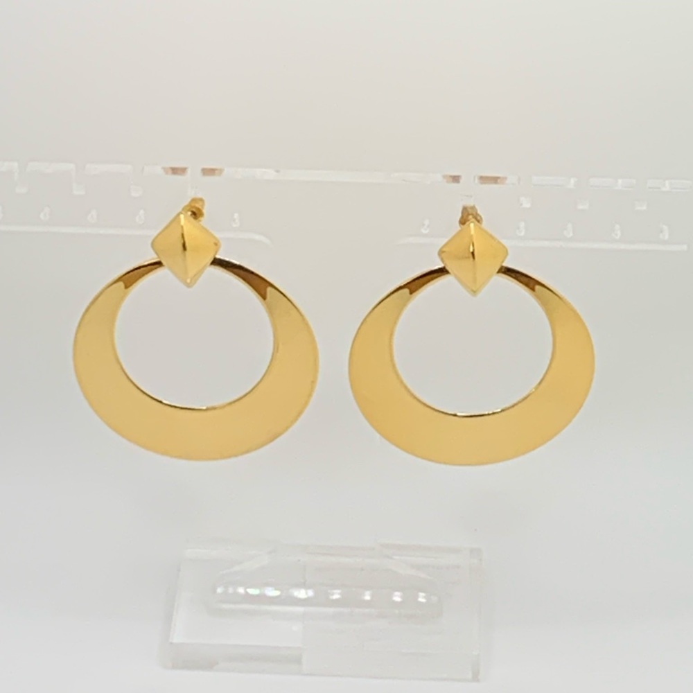 Monet Gold Hoop Earrings